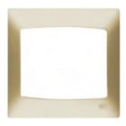 BJC - Placa 4 elementos horizontal serie Coral sin bastidor en dorado perlado