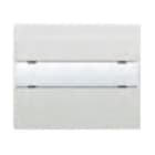 BJC - Tecla con difusor portaetiquetas para señalización luminosa Iris en aluminio mercurio