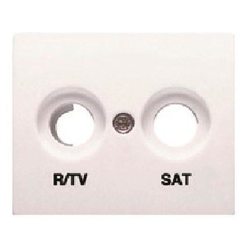 BJC - Tapa para tomas R/TV-SAT 2 salidas serie Iris en blanco