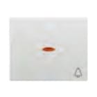 BJC - Tecla pulsador timbre luminoso serie Iris en cobre jaipur