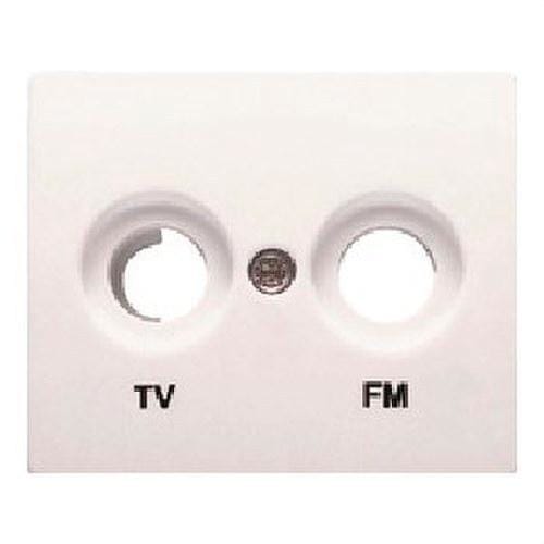 BJC - Tapa para tomas TV-FM serie Iris en blanco