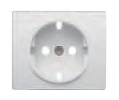 BJC - Tapa base seguridad enchufe serie Iris en acero neptuno
