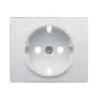 BJC - Tapa base seguridad enchufe serie Iris en acero neptuno