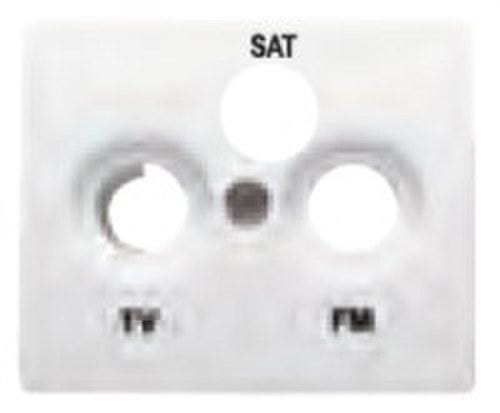 BJC - Tapa para tomas R/TV-SAT 3 salidas serie Iris en dorado odisea