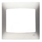 BJC - Placa 3 elementos horizontal serie Coral sin bastidor en plata luna