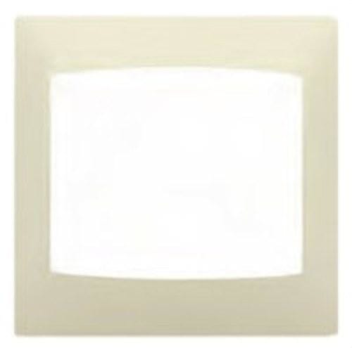 BJC - Placa 2 elementos vertical serie Coral sin bastidor en beige