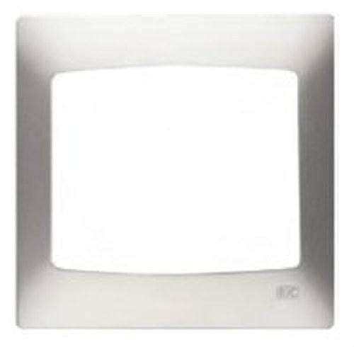 BJC - Placa 3 elementos vertical serie Coral sin bastidor en plata luna