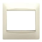 BJC - Placa 1 elemento horizontal serie Coral embellecedor sin bastidor en blanco