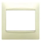 BJC - Placa 1 elemento horizontal serie Coral embellecedor sin bastidor en beige