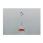 BJC - Tecla interruptor bipolar con difusor serie Coral en plata