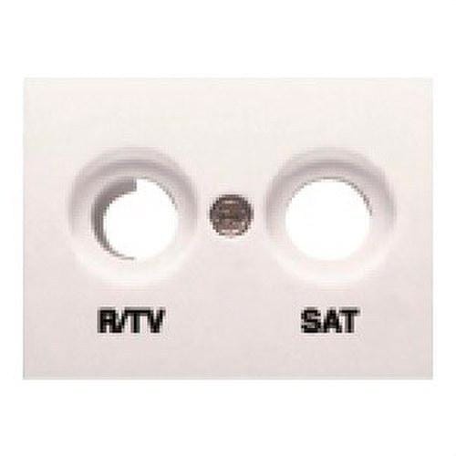 BJC - Tapa R/TV-SAT serie Coral en blanco