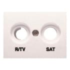 BJC - Tapa R/TV-SAT serie Coral en blanco