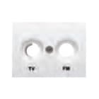 BJC - Tapa TV-FM serie Coral en gris lava
