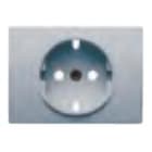 BJC - Tapa base enchufe seguridad serie Coral en gris lava