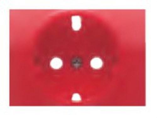 BJC - Tapa base enchufe seguridad serie Coral en rojo