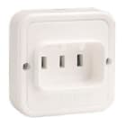 BJC - Base de enchufe 25A 2P+T en blanco
