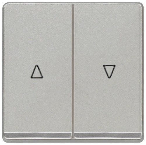 BJC - Tecla doble persiana Miro cromo en aluminio