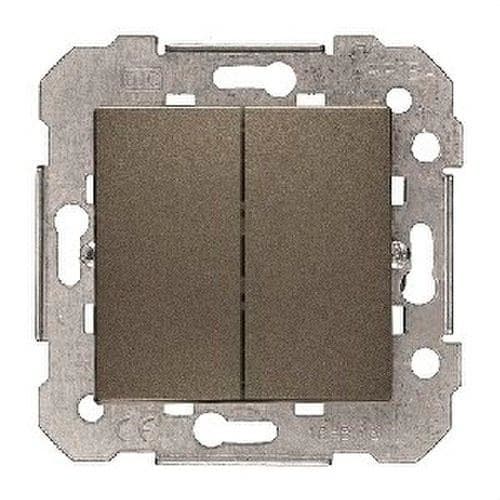 BJC - Interruptor doble serie Viva en gris lava