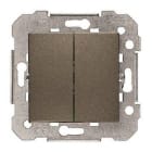 BJC - Interruptor doble serie Viva en gris lava