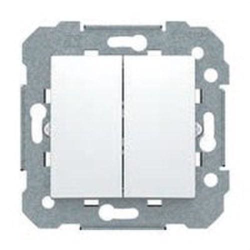BJC - Conmutador doble serie Viva en blanco