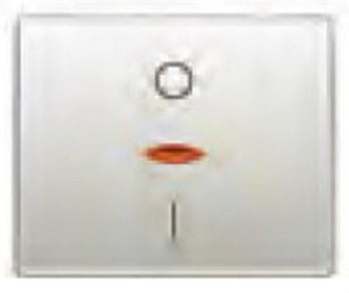 BJC - Tecla interruptor bipolar serie Mega en blanco perla cosso