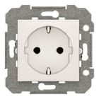 BJC - Base Schuko emborne con tornillo protección serie Viva en blanco
