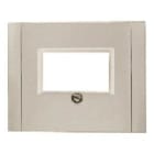 BJC - Tapa conector multimedia Mega en blanco perla
