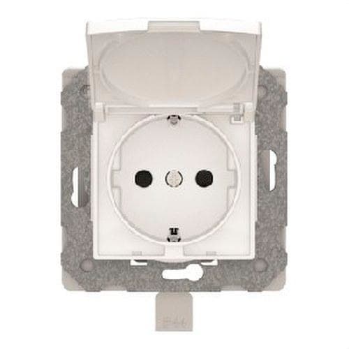 BJC - Base Schuko emborne rápido IP44 serie Viva en blanco