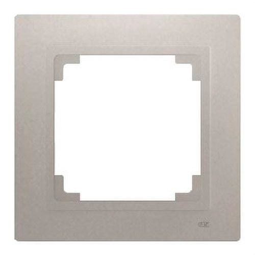 BJC - Marco mecanismo tarjetero serie Viva 55x55mm en plata luna