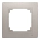 BJC - Marco mecanismo tarjetero serie Viva 55x55mm en plata luna