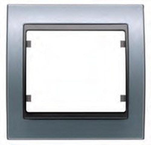 BJC - Marco 1 elemento horizontal vertical serie Mega en aluminio prusia