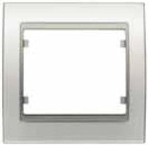 BJC - Marco 1 elemento horizontal vertical serie Mega en blanco perla mabe