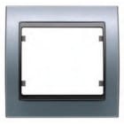 BJC - Marco 2 elementos horizontal en zamak serie Mega en aluminio prusia