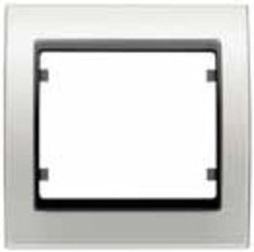BJC - Marco 2 elementos horizontal en zamak serie Mega en blanco perla cosso
