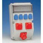 BJC - Caja para 12 módulos de 17,5mm con 4 bases 2P+T lateral 16A 250V