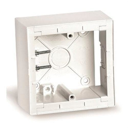 BJC - Caja superficie modular serie Viva en blanco