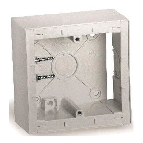 BJC - Caja superficie modular serie Viva en plata luna
