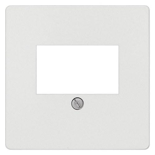 BJC - Tapa conector multimedia TAE Miro en blanco polar