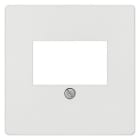BJC - Tapa conector multimedia TAE Miro en blanco polar