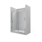 ROCA - Mampara ducha frontal hoja corredera + hoja fija 1950x1300 URA L2-E plata brillo