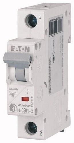 EATON - Interruptor magnetotérmico Home 1P curva C 20A