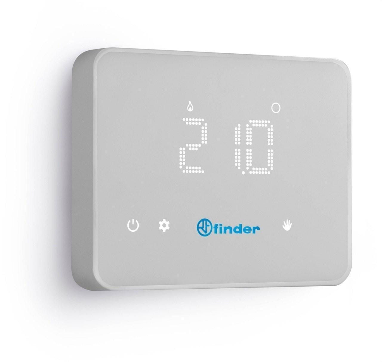 FINDER - Cronotermostato inteligente de pared Bliss Wifi SERIE 1C, 1 contacto conmutado