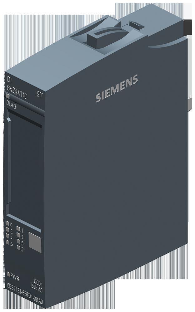 SIEMENS - MOD.E.DIG.SIPLUS ET 200SP,DI 8x DC 24V STD.-40...+70°C RECUB.CONFM.BASADO
