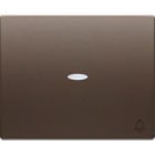 BJC - Tecla pulsador timbre difusor serie Iris en chocolate