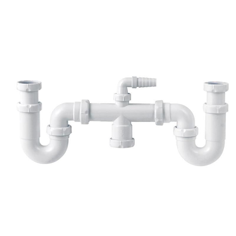 ALIAXIS - Sifón curvo doble extensible S30 orientable 1.1/2"