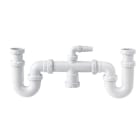 ALIAXIS - Sifón curvo doble extensible S30 orientable 1.1/2"