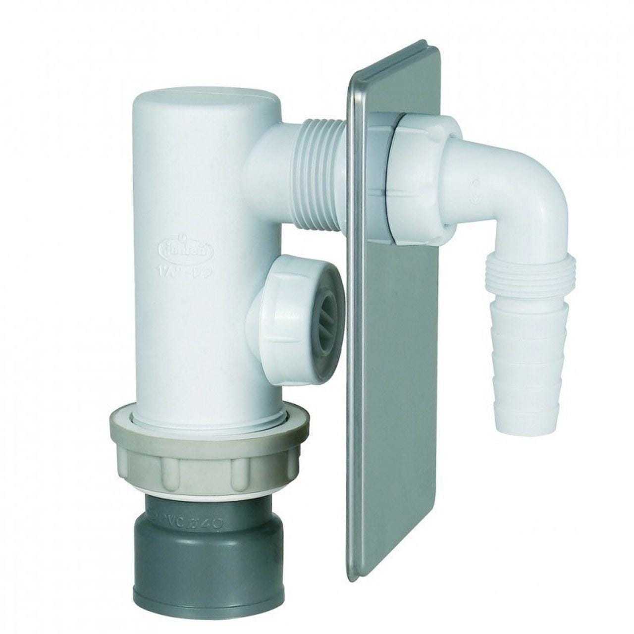 ALIAXIS - Sifón sencillo empotrar S265 H diámetro 40 toma lavabo