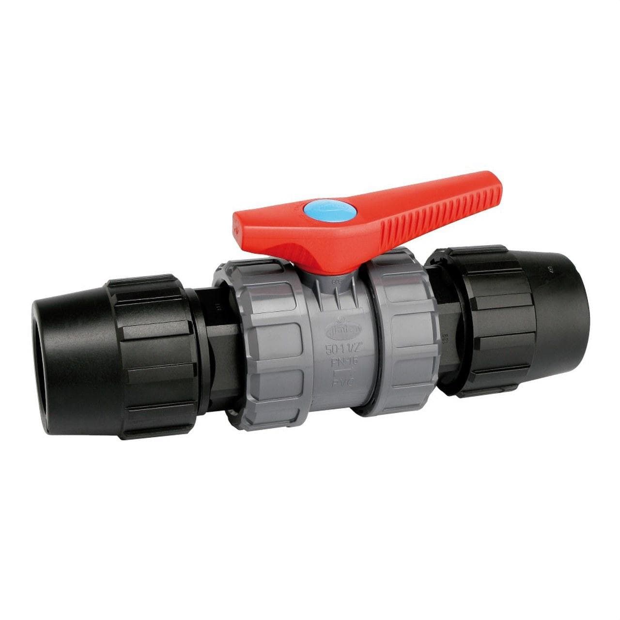 ALIAXIS - Válvula esfera PVC desmontable 20 enlace tubo poliéster