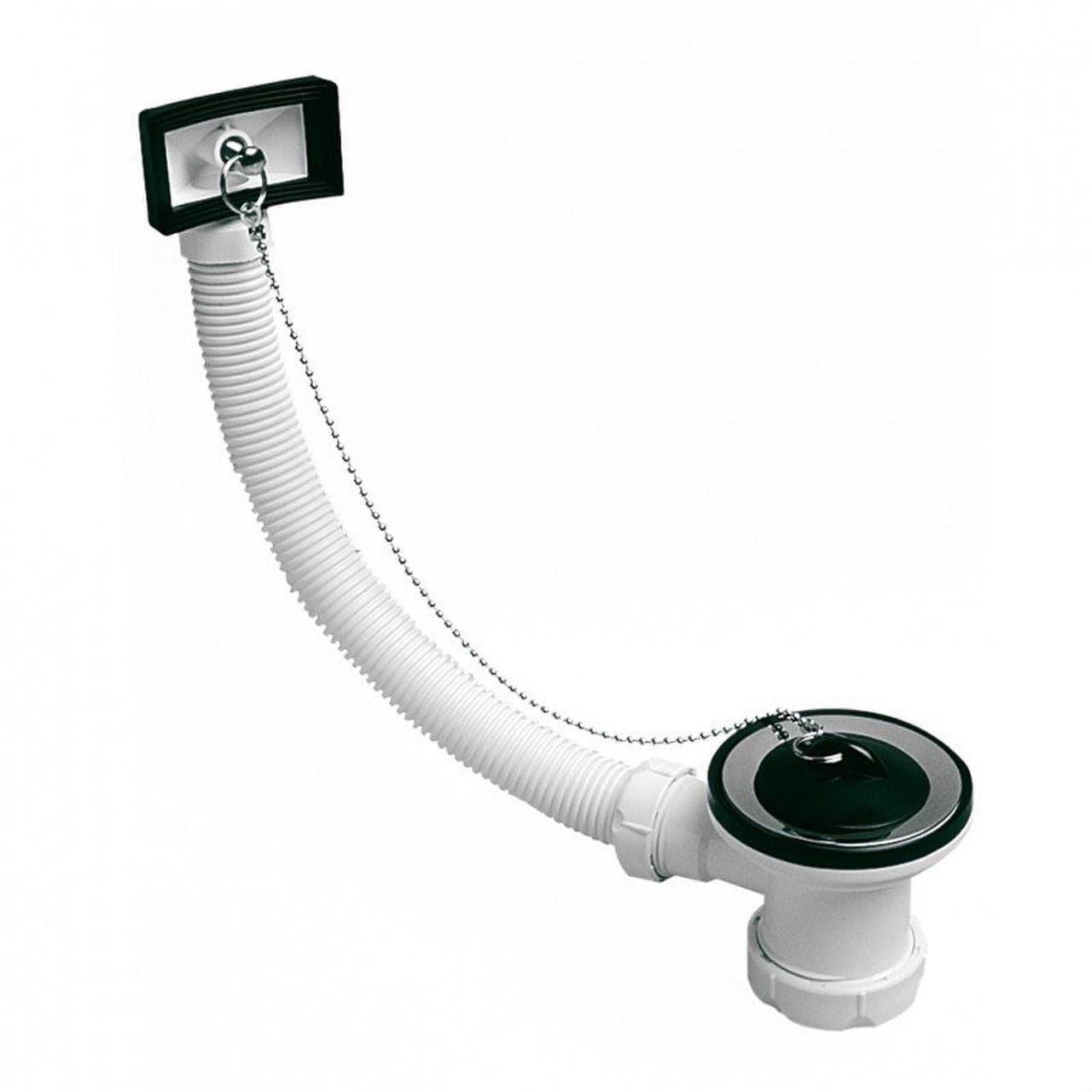 Sin Marca - Válvula desagüe rebosadero flexible S51 fregadero 1.1/2"x70