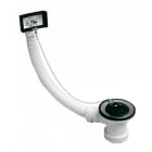 Sin Marca - Válvula desagüe rebosadero flexible S51 fregadero 1.1/2"x70